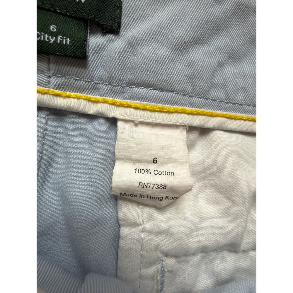 J.Crew City Fit Chino Shorts Womens 6 Light Blue Cotton Twill Low Rise 3 Inseam - Picture 5 of 6